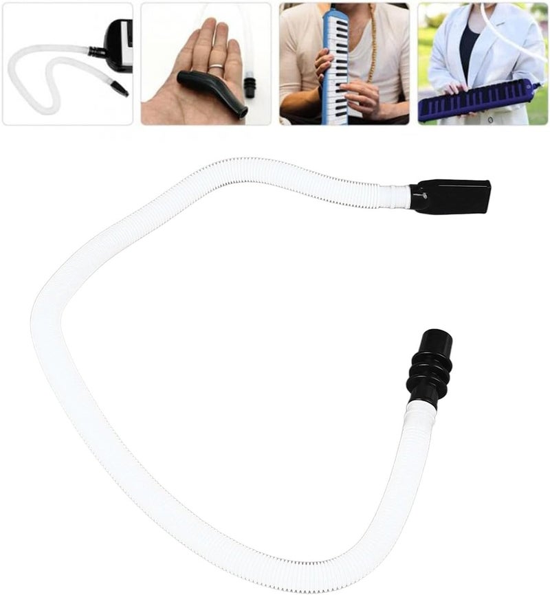 Jectse Professional Melodica Mouthpiece Tube Set for 32 or 37 Melodica, ABS Material, 2 Mouthpieces for Different Timbre, Easy Replacement, Suitable with ABS Resin Material - Image 5